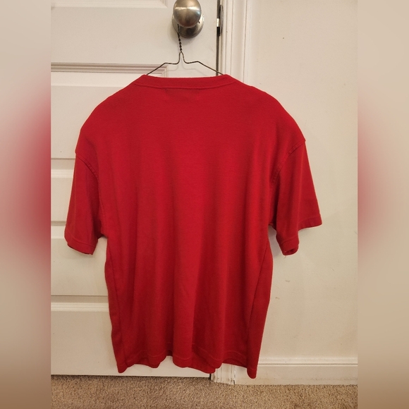 Victoria Harbour Vtg Red Short Sleeve Top Cruise Beach Size L Embellished #G214 - Picture 3 of 7